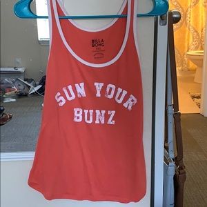 BillaBong Sun Your Bunz tank top💛